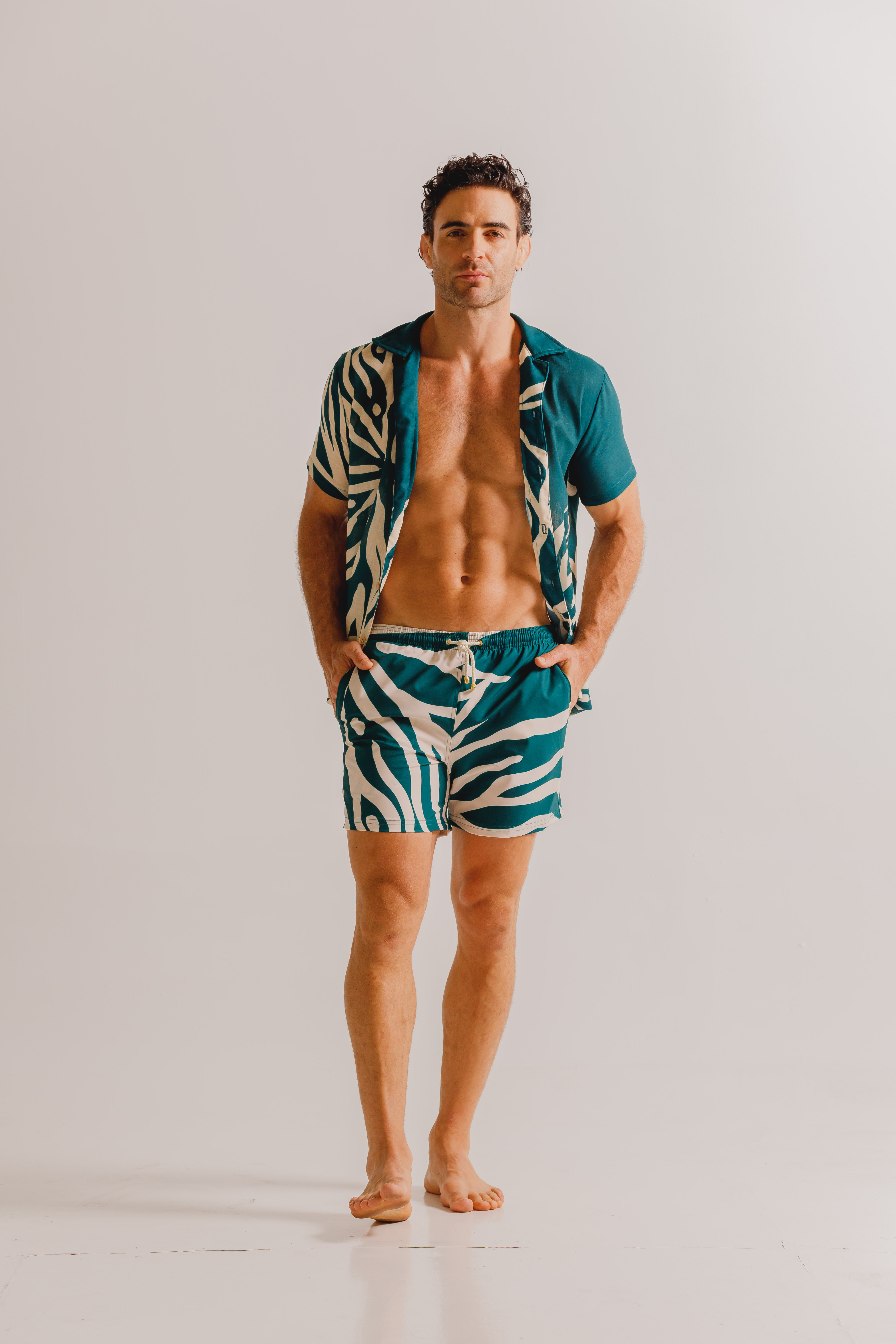 Camisa Hombre Coral Verde – foto 7